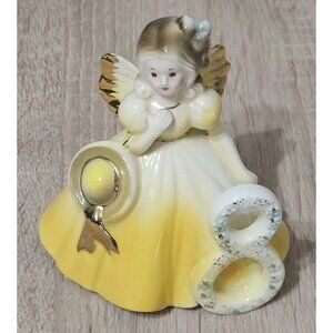 Josef Original Birthday Angel Figurine—Age 8 Ceramic